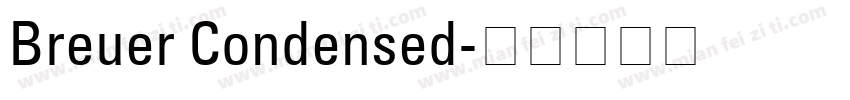 Breuer Condensed字体转换